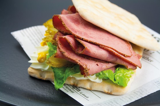 Pastrami à la new yorkaise sous atmosphèreVBF 25 tranches