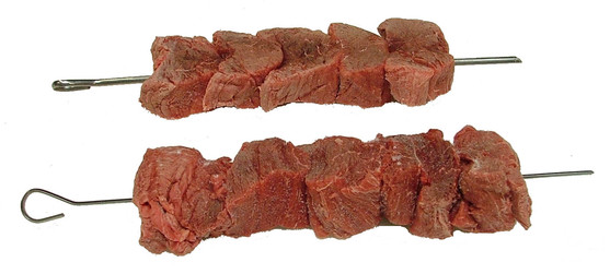 Brochette de filet de boeuf  