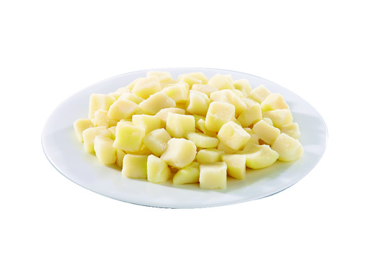 Pommes de terre en cubes cuites s/vide 