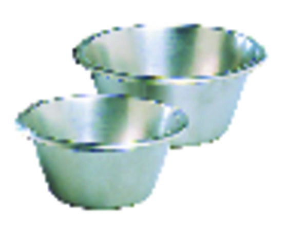 Bassine pâtissière en inox à fond plat diam. 360mm - cont. 11 lt