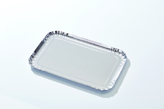 Plateau traiteur argent dim. 28 x 42 cm 