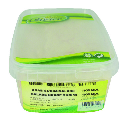 Préparation tartinable pour sandwich à base de crabe et surimi
