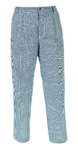 Pantalon cuisinier Oural droit avec élastique 100 % coton pied de poule taille 36