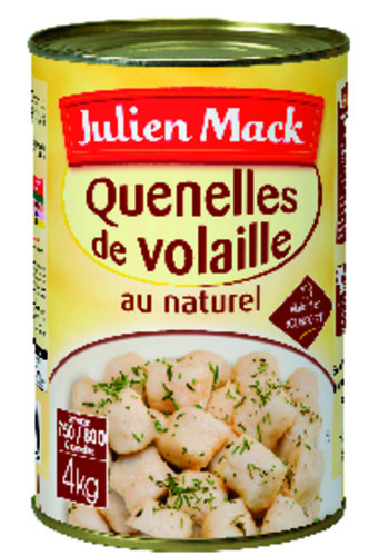 Mini quenelle de volaille au naturel boite 5/1