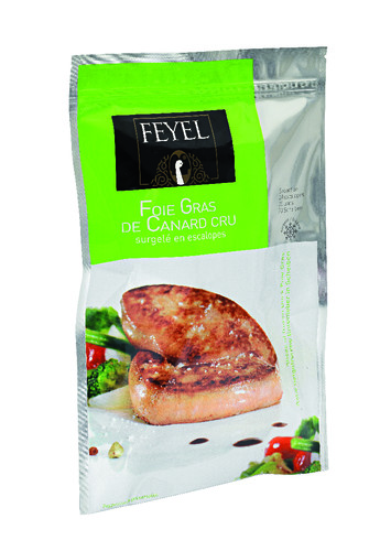 Escalope foie gras de canard calibre 40-60 g sachet refermable de 20