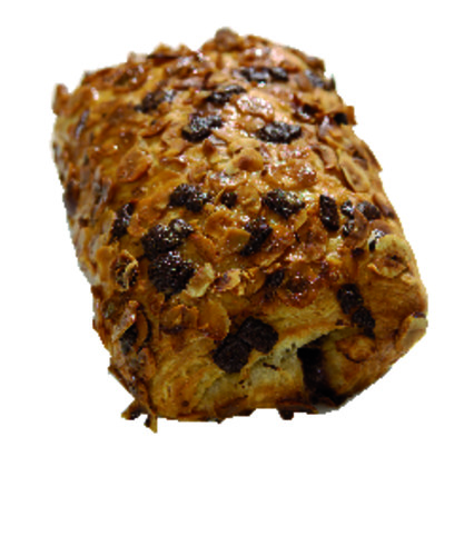 Pain au chocolat/noisette pré poussée, pret à cuire 