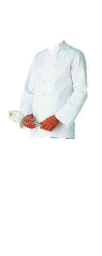 VESTE CUISINIER MONTREAL TAILLE 1 (38-40) BLANCHE A/BOUTONS COUSUS
