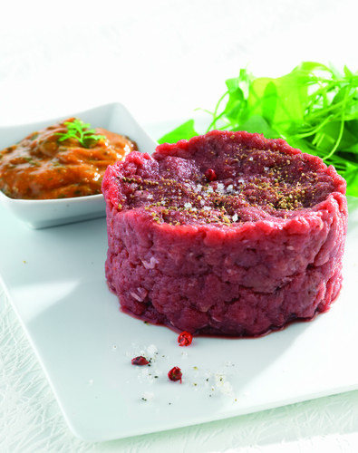 Tartare minut et sa dosette de sauce vbf