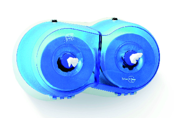 Distributeur 2 rouleaux smartone double bleu 