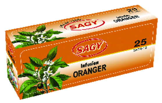 Infusion oranger boite de 25 sachets 