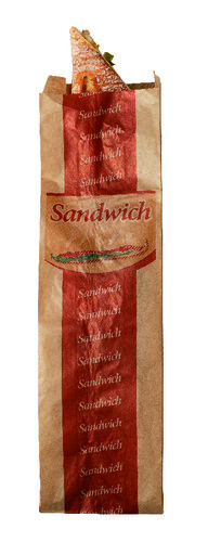 Sac à sandwich Kraft brun ingraissable dimension 100/60 x 340mm