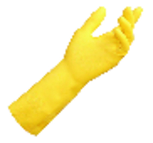 PAIRE GANTS LATEX JAUNE T6/7  