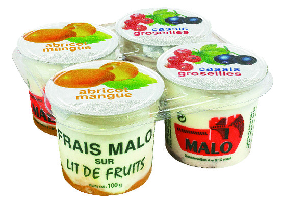 Fromage frais sur lit de fruit 7% m.g. 