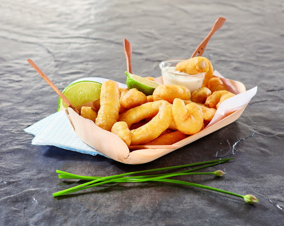 Fritto misto mélange de produits de la mer enrobés de pôte à beignet