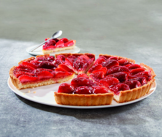 Tarte aux fraises prédecoupée x 8 parts 