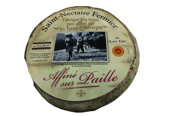 Saint nectaire aop fermier 22.5% m.g. 