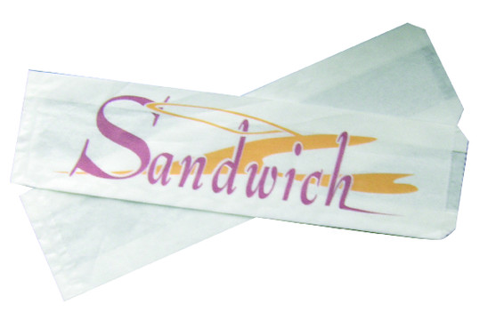 Sac à sandwich big kraft blanc dimension 100/120 x 360mm