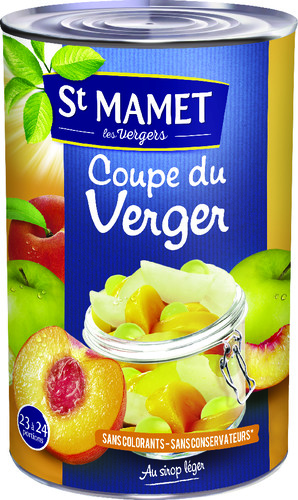 Coupe du verger 3 fruits préservés 