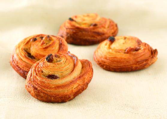 Mini pain aux raisins aop Charentes-Poitou prõt à cuire recette Lenôtre