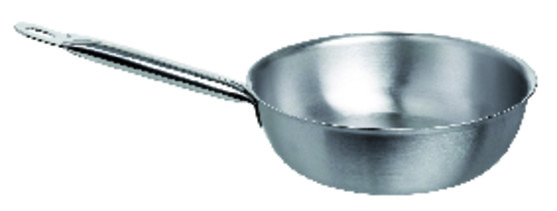 Sauteuse cylindrique en inox sans couvercle diam. 280 - h. 90mm