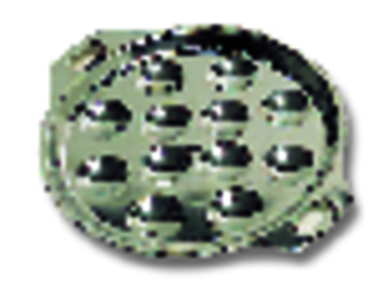 Plat 12 x escargots inox - -