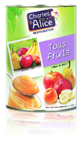 Compote tous fruits allegé  