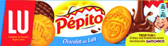 LU Pepito biscuit nappé au chocolat 