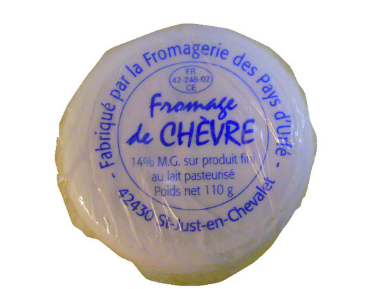 Chevre frais lait pasteurisé 14 % m.g. 