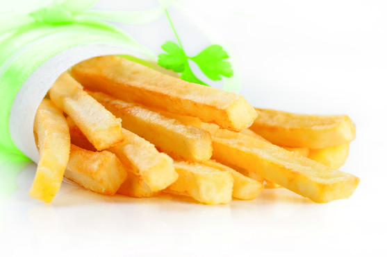 Frite fraiche rustique crue  