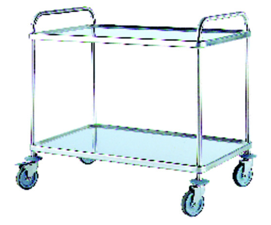 Chariot de service inox 2 pltx  