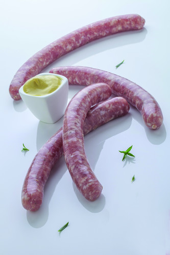 Chipolata crue boyau collagène pièce de 50 g environ 