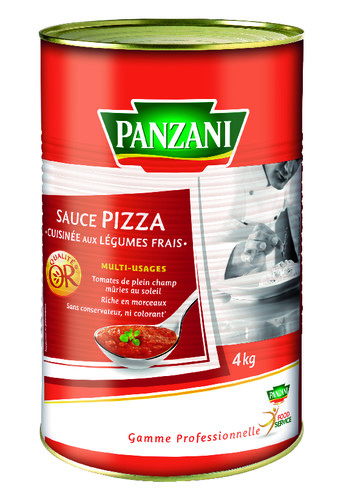 Sauce pizza cuisinée aux légumes frais 