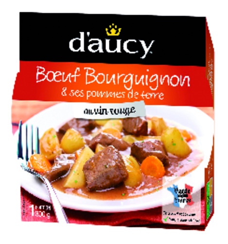 Boeuf bourguignon et pomme de terre plat micro-ondable