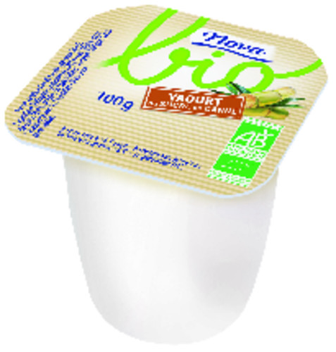 Yaourt au sucre de canne bio  Pot de 100 g