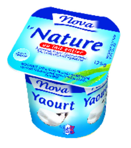 Yaourt nature au lait entier  