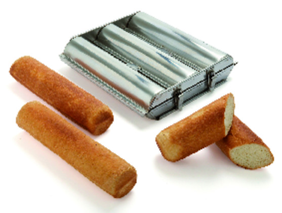 Moule triple toast en inox dim. 300 x 45 mm 