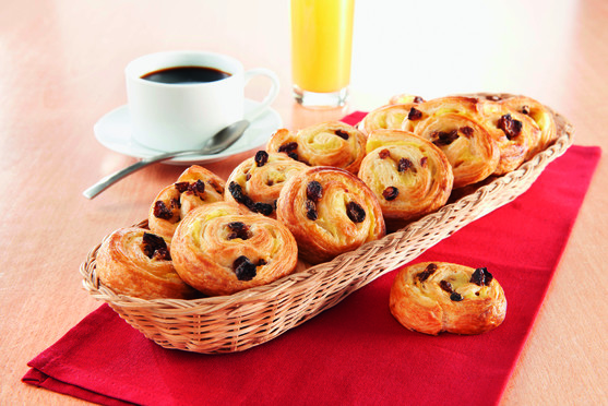 Mini pain aux raisins beurre fin - pret à cuire 