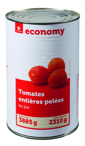 Tomates entières pelées  