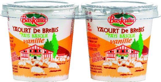 Yaourt pure brebis vanille du pays basque pièce de 125 g