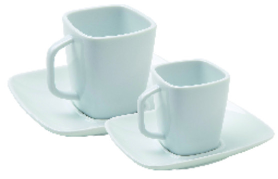 PAIRE TASSE CAFE 8CL CARREE  