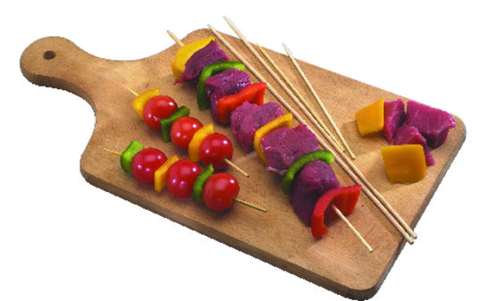 Brochette en bois long. 30 cm - diam. 33 mm 