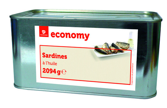 Sardines à l'huile végétale  