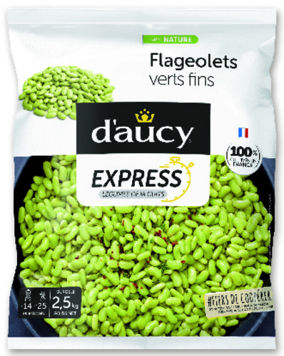 Flageolets verts fins précuits, gamme express CE2 cultivé 100 % en France