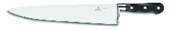 Couteau de cuisine forgé en inox long. 350mm