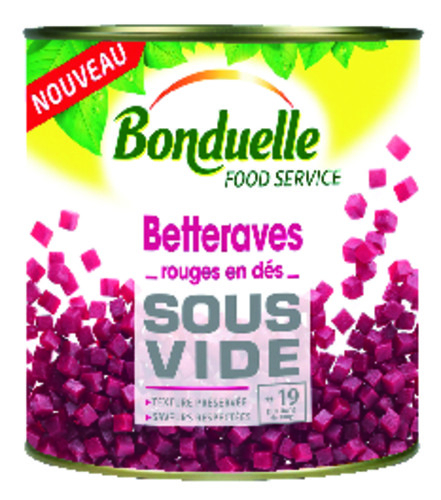 Betterave rouge en dés sous vide boite 4/1