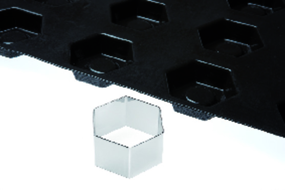 Découpoir hexagone en inox, dim. 72 x 72 mm 