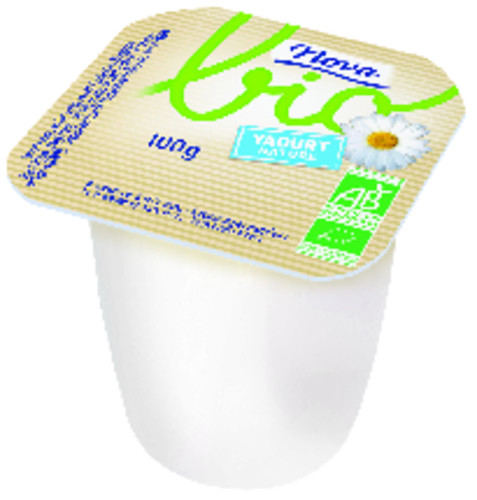 Yaourt nature au lait entier bio pot de 100 g