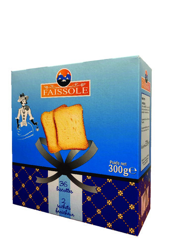 Biscotte nature boite de 36 tranches boite de 300 g