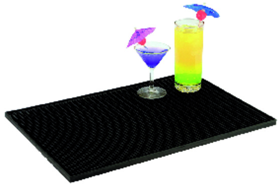 TAPIS DE BAR NOIR 450X305MM  