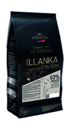 Chocolat de couverture noir Illanka 63% 